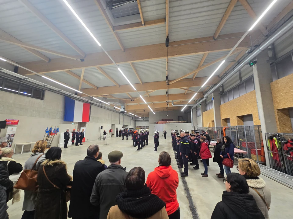 Remise des véhicules de la caserne de Metz lors de son inauguration