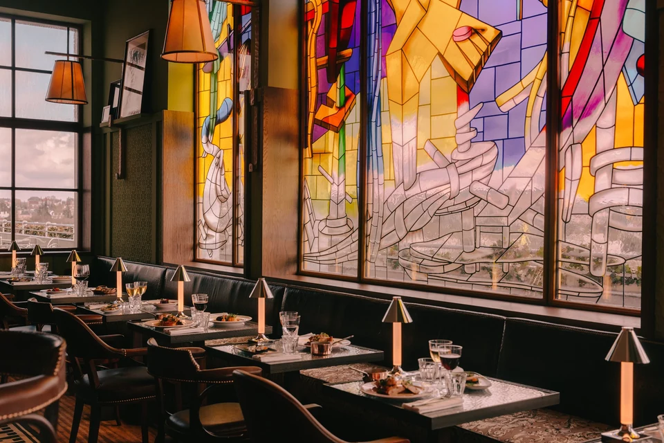 Éclairage du restaurant Maison Heler